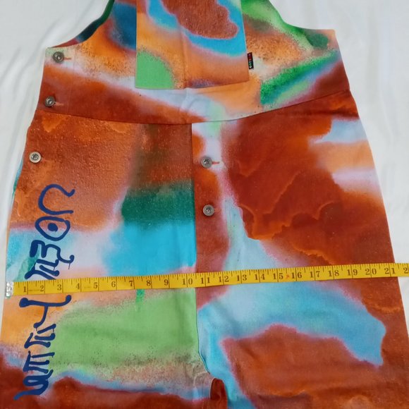 Converse Shapes x Come Tees cosmic airbrush all-over print overalls - Picture 6 of 12